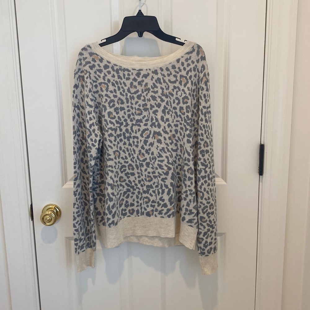 fate spotted leopard print sweater